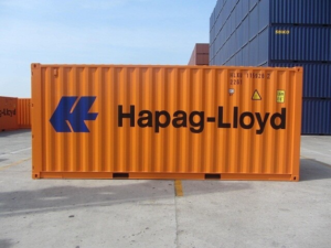 CONTAINER 20 PIEDS ORANGE 1ER VOYAGE (NEUF)