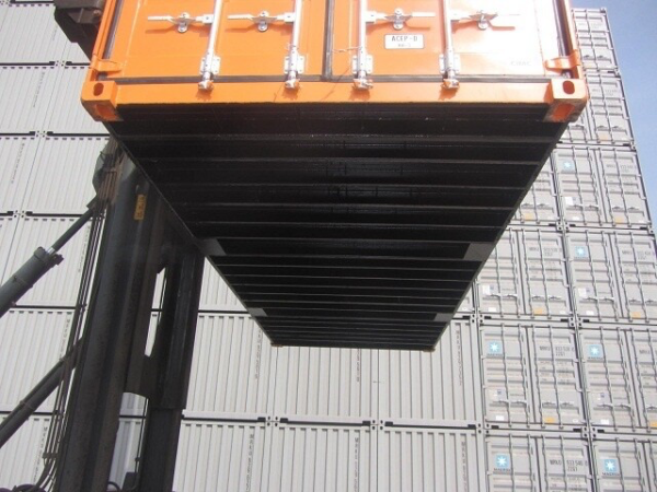 CONTAINER 20 PIEDS ORANGE 1ER VOYAGE (NEUF)