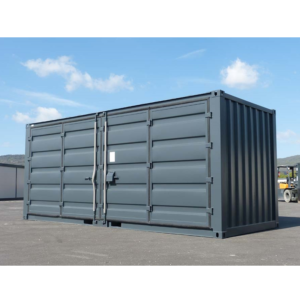 CONTAINER DE STOCKAGE 20 PIEDS OPEN SIDE – NOIR