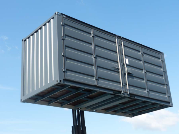 CONTAINER DE STOCKAGE 20 PIEDS OPEN SIDE – NOIR